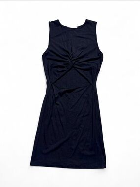 Black Twist Knot Cutout Mini Dress  Sleeveless Bodycon Small